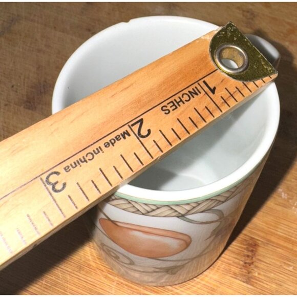 Dansk Umbrian Fruits Porcelain Coffee Mugs Set Of 4 Microwave/Dishwasher Safe - Picture 6 of 7